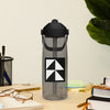 Flip straw water bottle